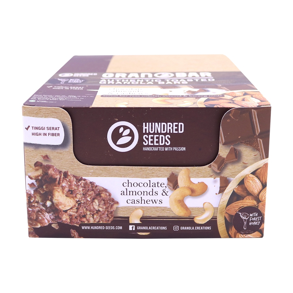 

Granobar - Chocolate, Almonds & Cashews Box 16pcs