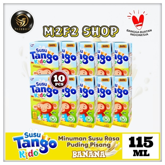 

Susu Kids Tango Kido Banana Pudding | Puding Pisang Kotak UHT - 115 ml (Kemasan 10 Pcs)