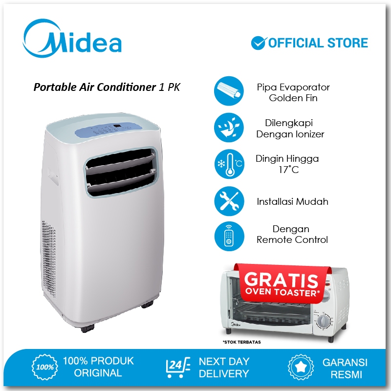 Midea AC Portable 1 PK MPF2-09CRN1 - Green