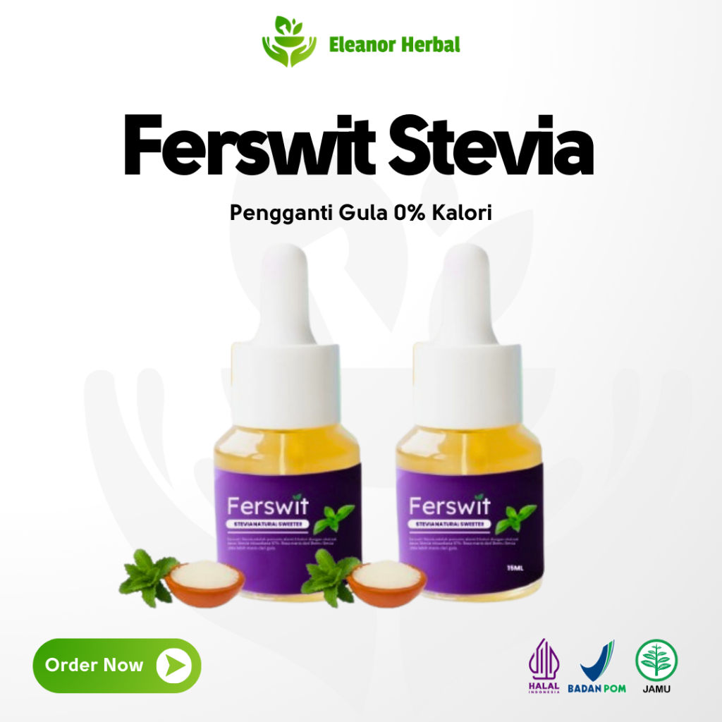 

PROMO 2 PCS FERSWIT - Gula Tetes Stevia 100% Asli sebagai Pemanis Alami