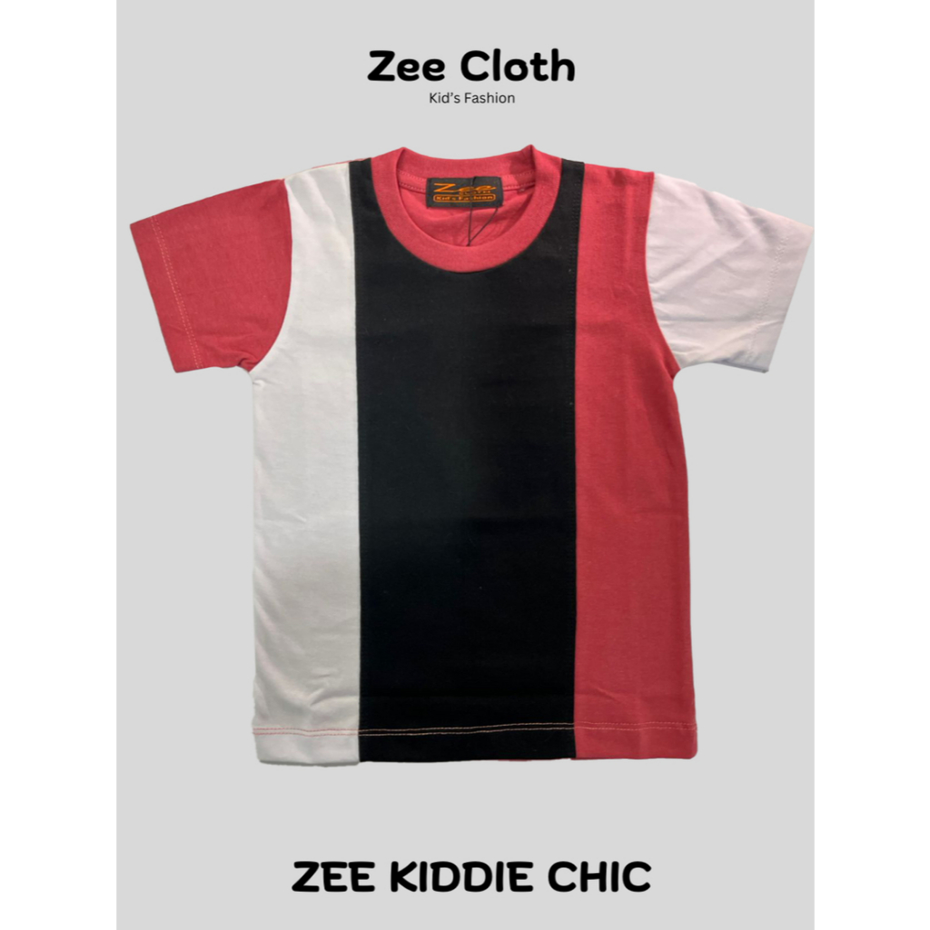 Zee Cloth - Kiddie Chic - Baju Anak Polos 3 Warna - Hitam, Putih, Merah - Unisex