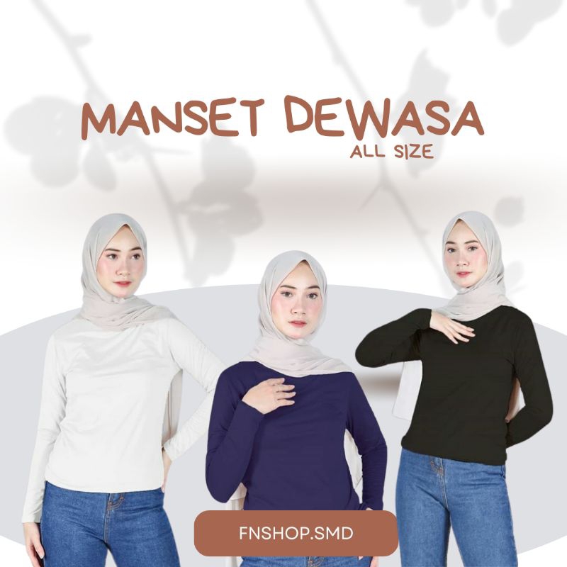 Manset baju All Size / Manset Baju / Manset Renang / Manset Olahraga / manset dalaman/spandex/manset