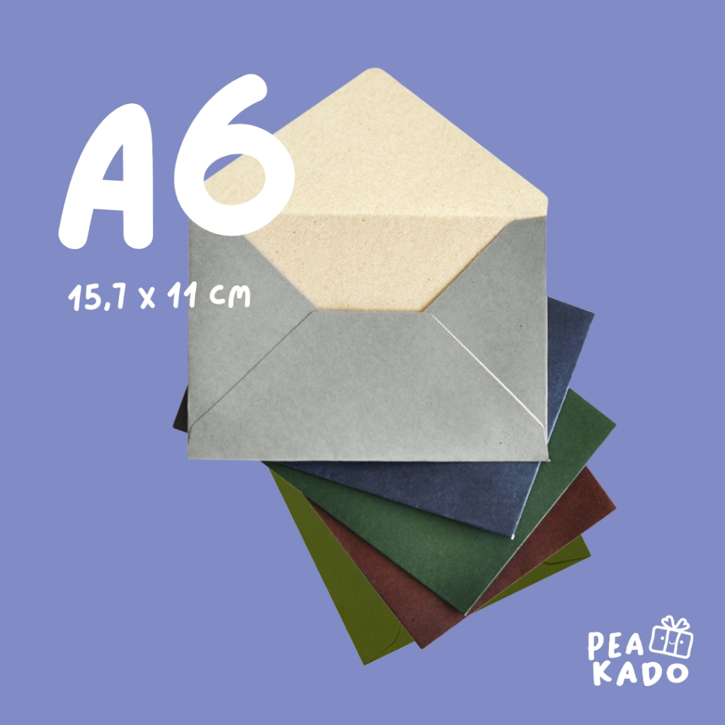

Amplop Aesthetic Vintage Kondangan Undangan Pernikahan Mini Surat Kartu Ucapan Kraft Estetik A6 Warna Merah Abu Hijau Navy Polos Tebal 150 gr