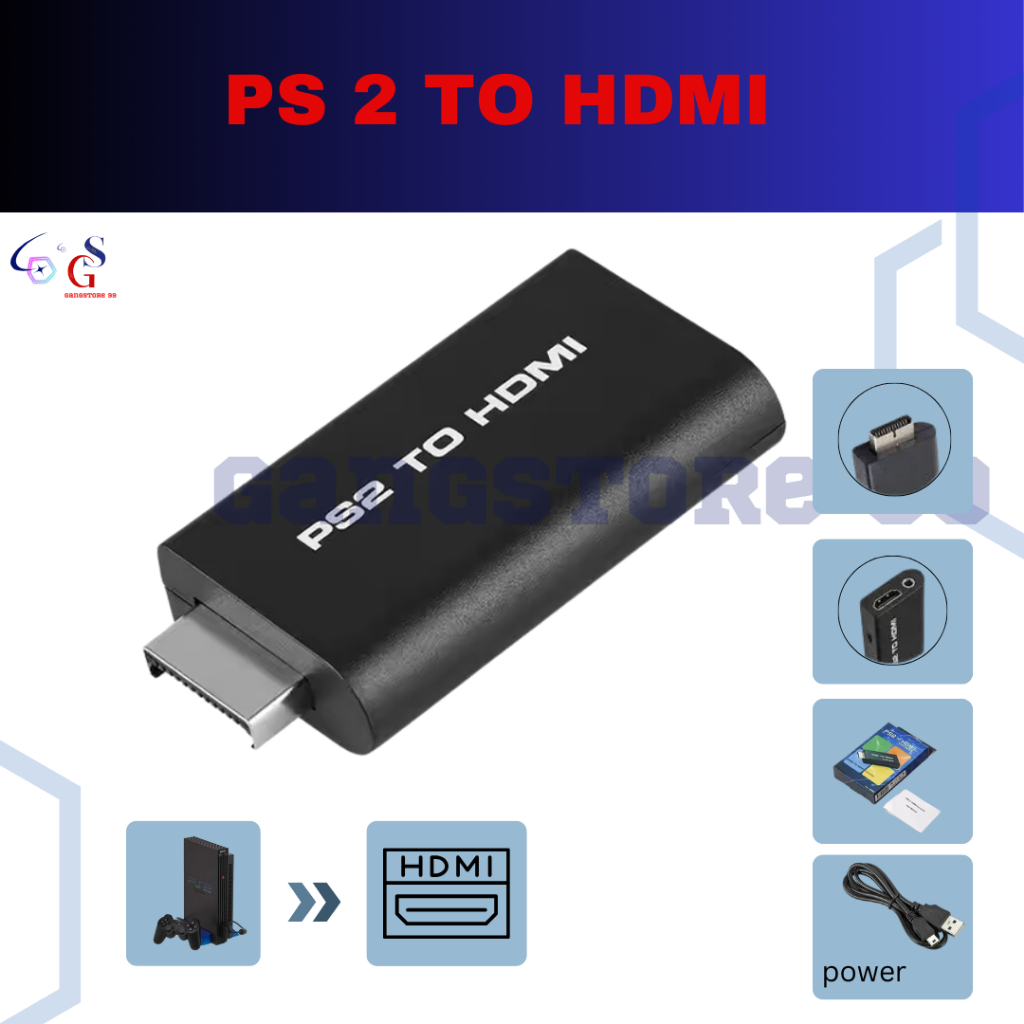 PS2 To HDMI /  CONVERTER PS2 TO HDMI