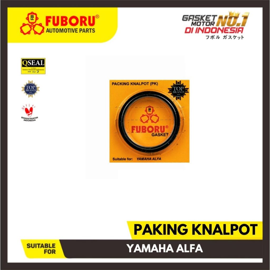 PAKING KNALPOT YAMAHA ALFA PERPAK GASKET KNALPOT ATAS FUBORU