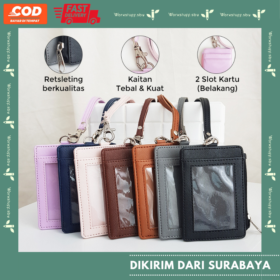 

ID Card Holder Lanyard Zipper ID Card Resleting Lanyard Risleting Name Tag Zipper Ritsleting V1