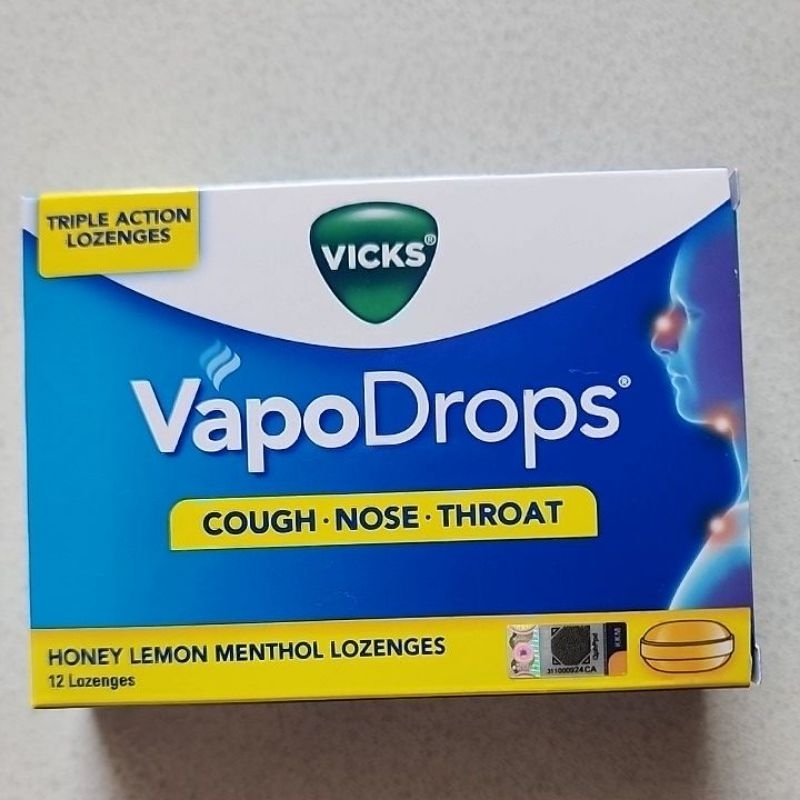 

Vicks VapoDrops +COUGH Honey Lemon Menthol 16 Lozenges