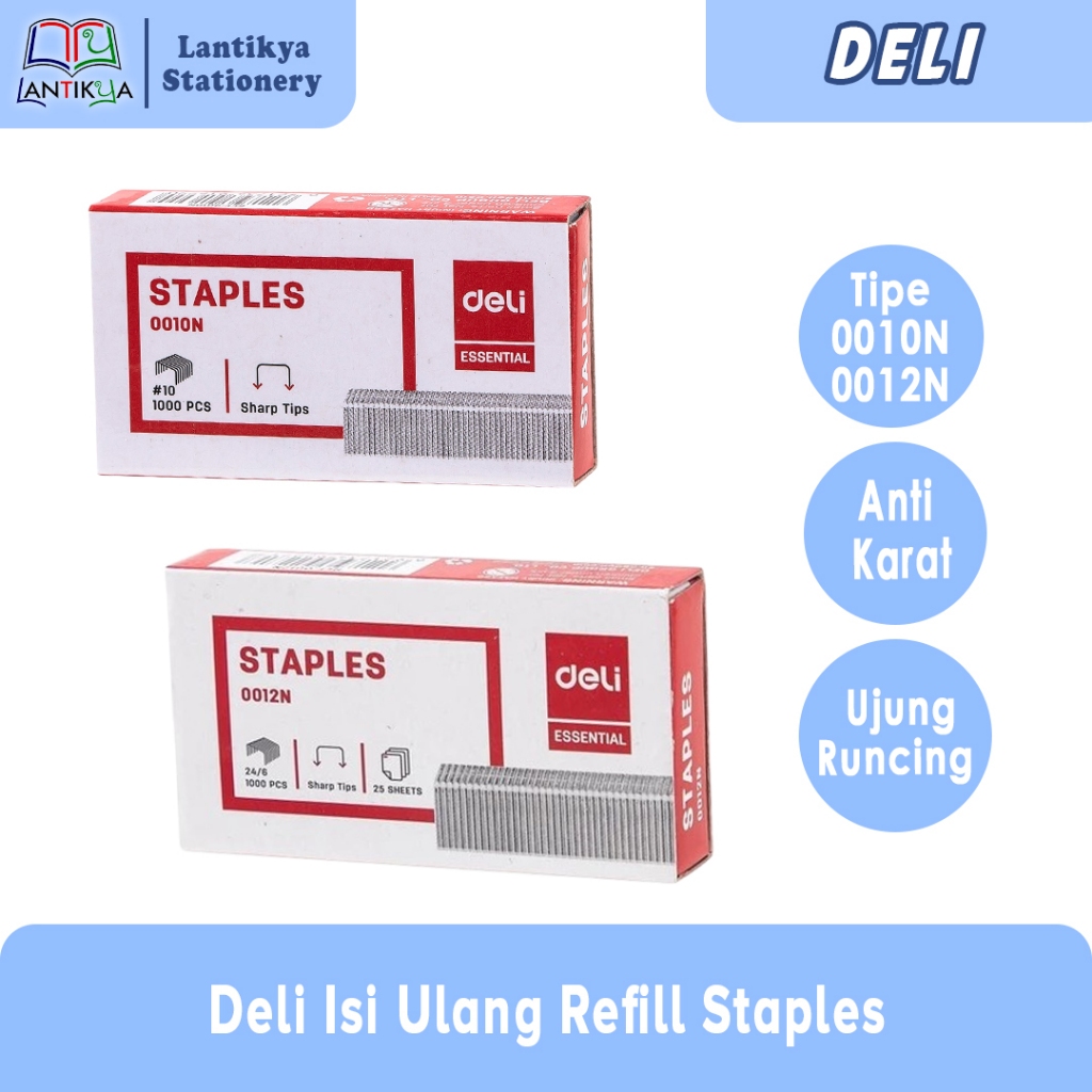 

Deli Isi Ulang Refill Staples Anti karat 0010N dan 0012N