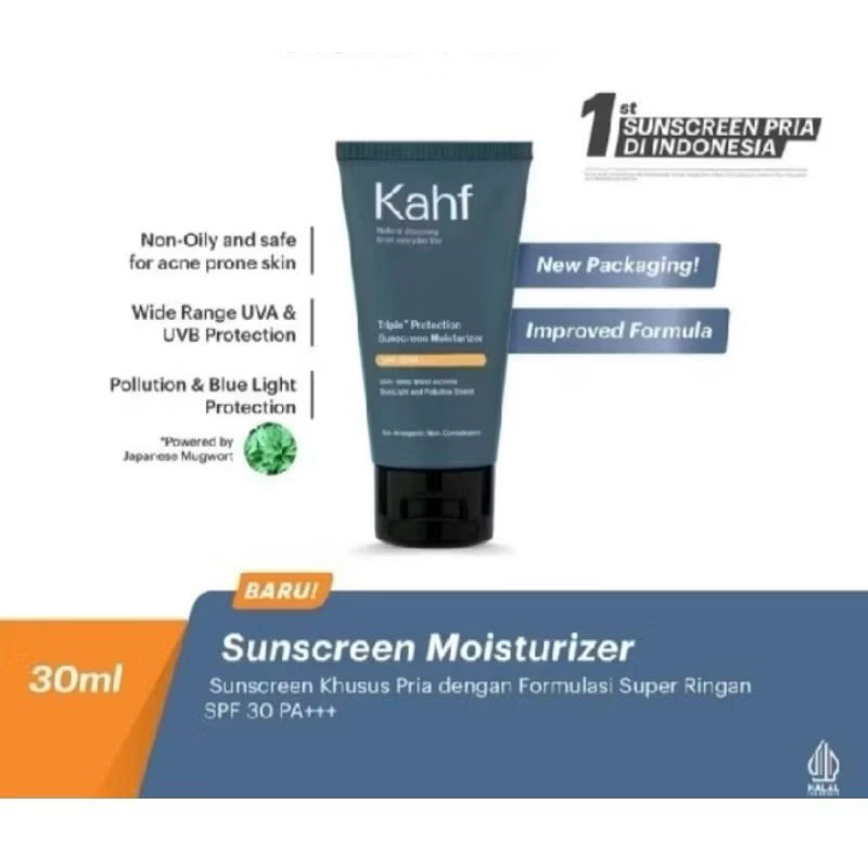 Kahl Sunscreen Khusus Pria SPF 30 PA+++ Moisturizer 30ml
