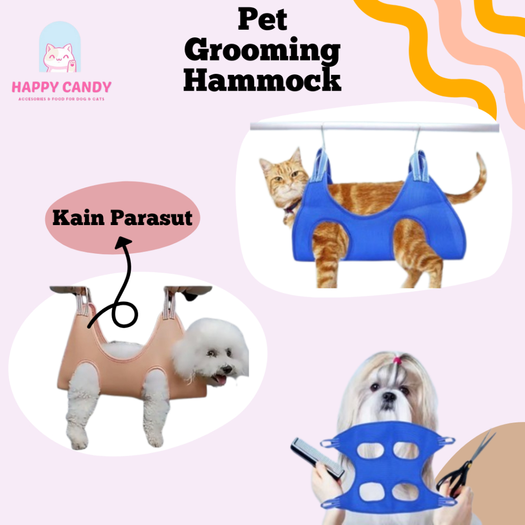 Pet Grooming Hammock Pet Hammock Tempat Tidur / Grooming Hammock Kucing