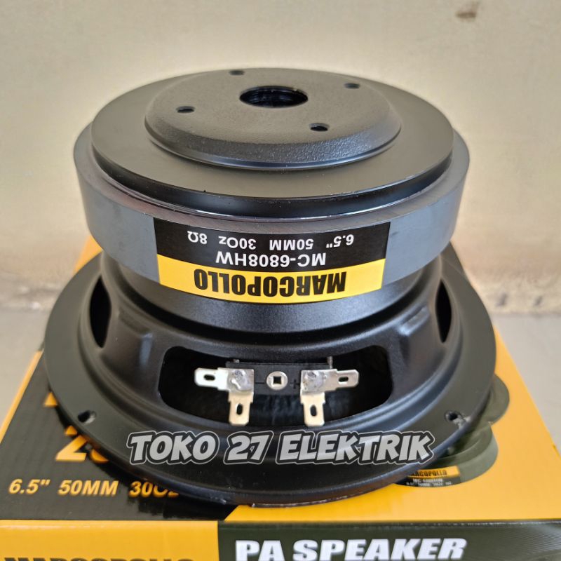 Speaker Full Range Marcopolo 6.5" MC 6808 HW 200 Watt