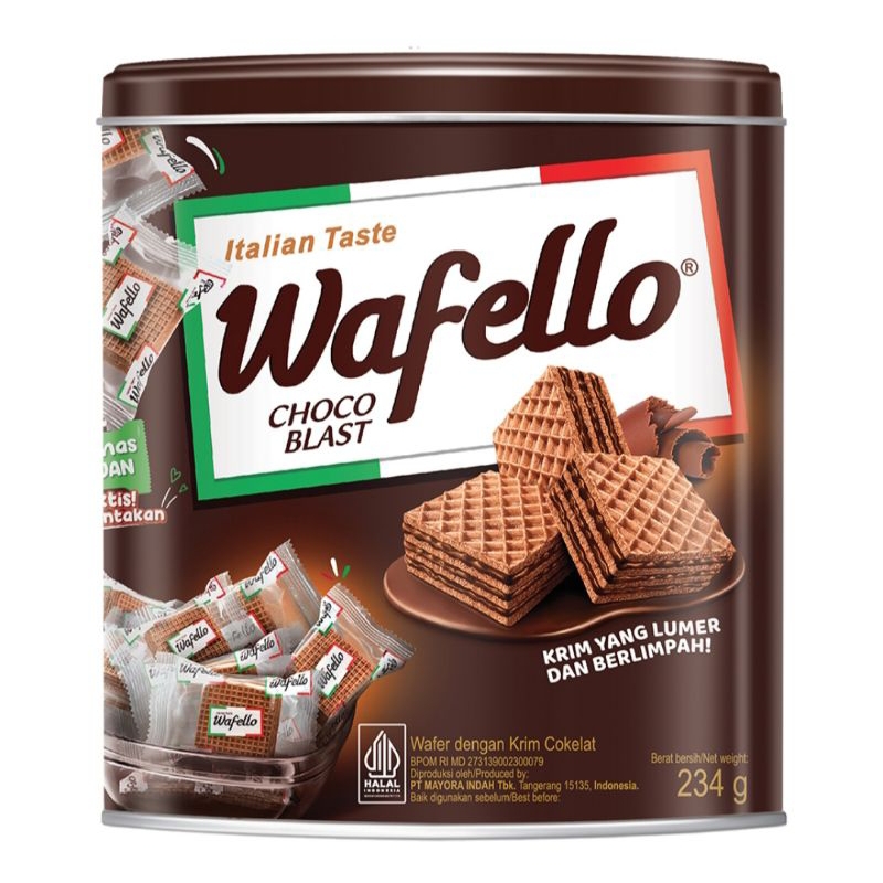 

PROMO RAMADHAN ✓ ROMA WAFELLO CHOCO KALENG 234g