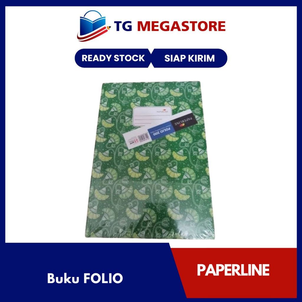 

Buku FOLIO PAPERLINE Hard Cover isi 200 lembar