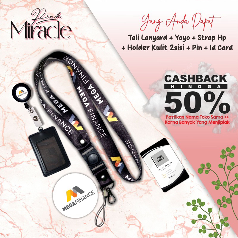 

Tali Lanyard BANK MEGA / Tali Idcard BANK MEGA [Ready stock] Termurah