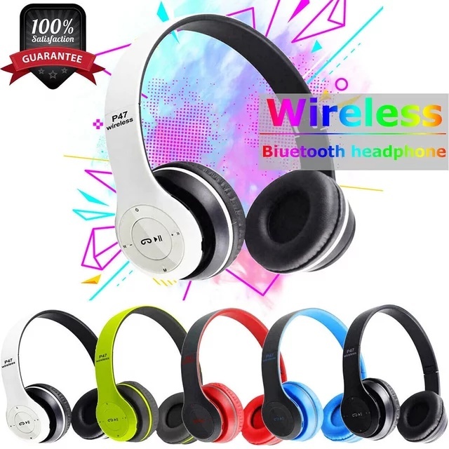 Headphone Bluetooth P47 Wireless Super Bass Earphone
