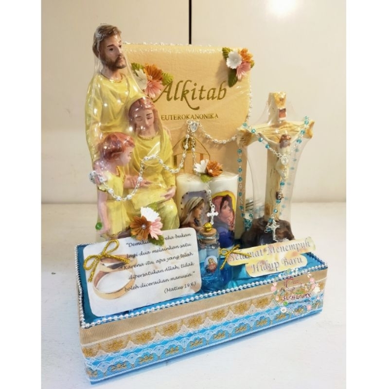 Paket Pernikahan Katolik Hijau -  Paket Pernikahan Katolik - Hantaran Pernikahan GOLD - Seserahan Pe