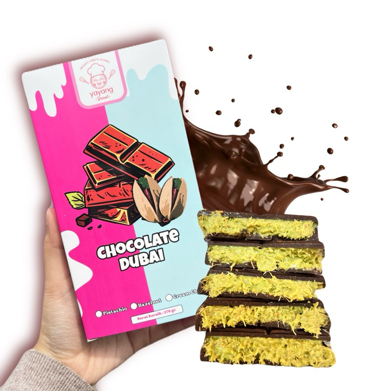 

RiDn Bundling A Coklat Dubai Pistachio Jumbo 1PCS + Dessert Dubai Pistachio 120ml 2PCS