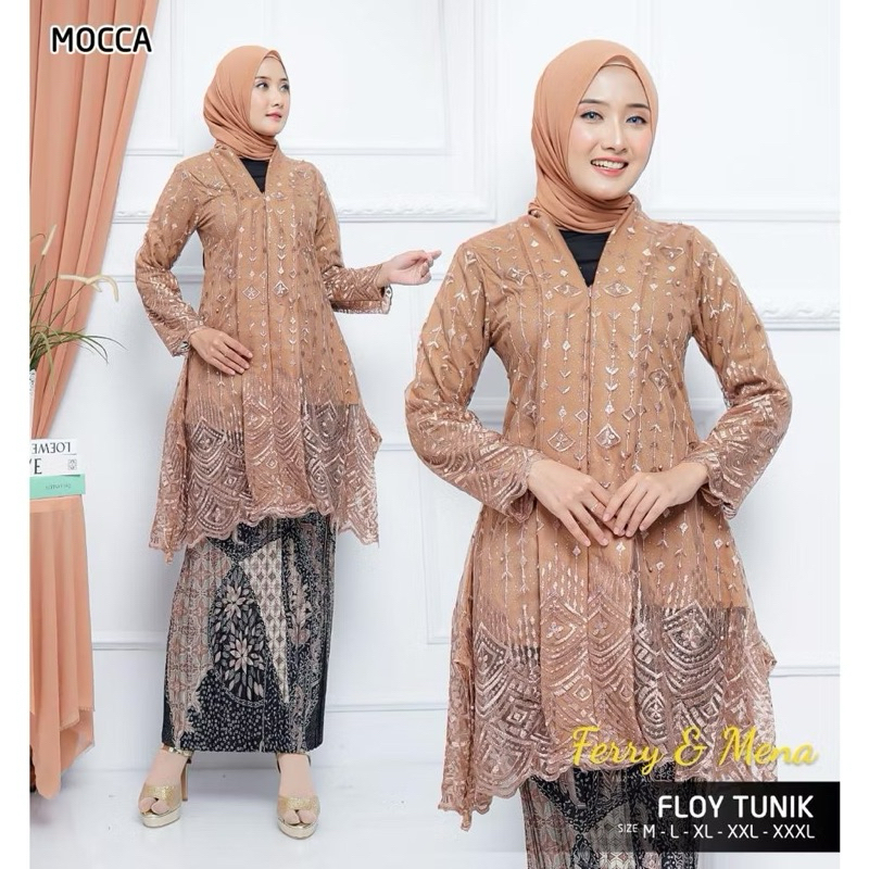 SETELAN KEBAYA FLOY KARTINI - KEBAYA JUMBO MODERN - KEBAYA KARTINI MODERN
