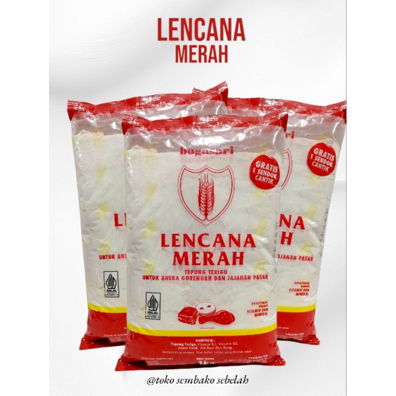 

Bogasari Lencana Merah Tepung Terigu Kemasan 1kg