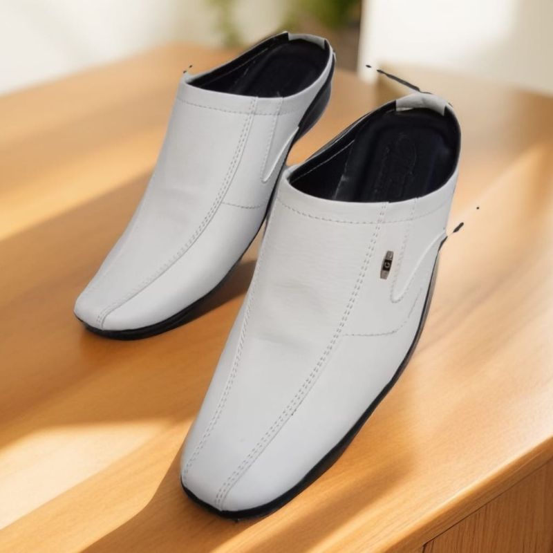 GIROTTI sepatu slop bustong putih pria habib bahar