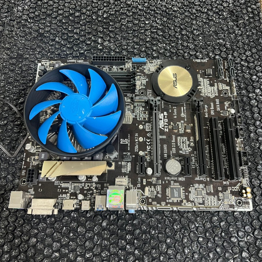 Motherboard Asus Z170-P Processor Core i5 6600 + FAN Bergaransi