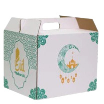 

( 5 Pcs ) Box Parcel Lebaran Model Dus Jinjing Kotak Hampers Paket Idul Fitri Ukuran 30x25x24 cm