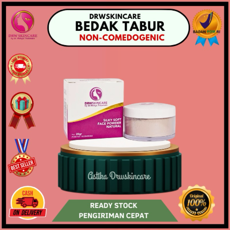 Drw skincare Bedak Tabur untuk kulit berminyak & berjerawat non Komedogenic