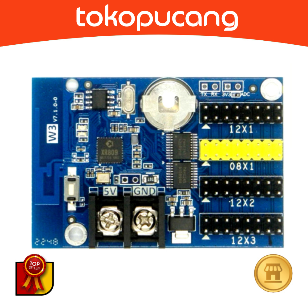 Controller Huidu HD-W3A HDW3 Controller LED Wifi PENGGANTI HD W03 P10 smd dip MODULE HD-w3