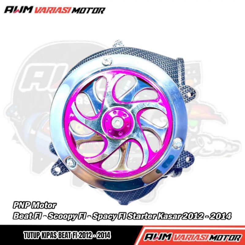 Tutup Kipas Beat FI 2014 Tutup Kipas Scoopy 2014 Spacy FI 2012 - 2014 Starter Kasar Carbon Set Spinn