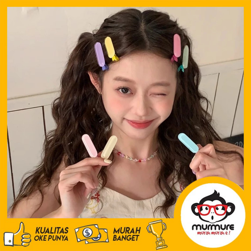 MURMURE I JEPITAN RAMBUT PASTEL WARNA WARNI 1 PCS KOREA/JEPITAN PONO KOREA LUCU/JEPITAN RAMBUT WANIT