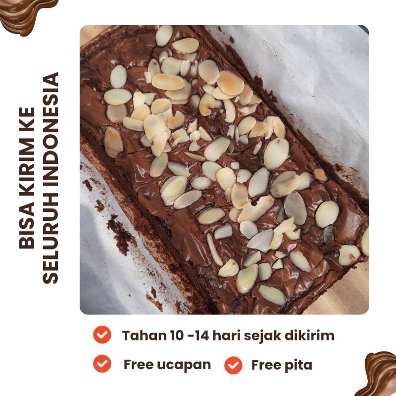 

Brownies Panggang 20x10cm | Hampers | Gift | Free ucapan
