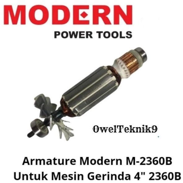 OwelTeknik9 - Armature MODERN M2360B Untuk Mesin Gerinda Modern M2360/Angker Gerinda Modern M2360B