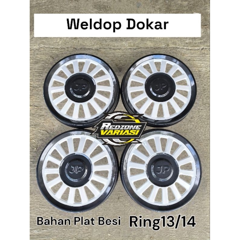 (4Biji) Weldop Dokar ring 13 dan 14 Bahan Plat Besi Bisa untuk Futura,carry dan mobil lainnya