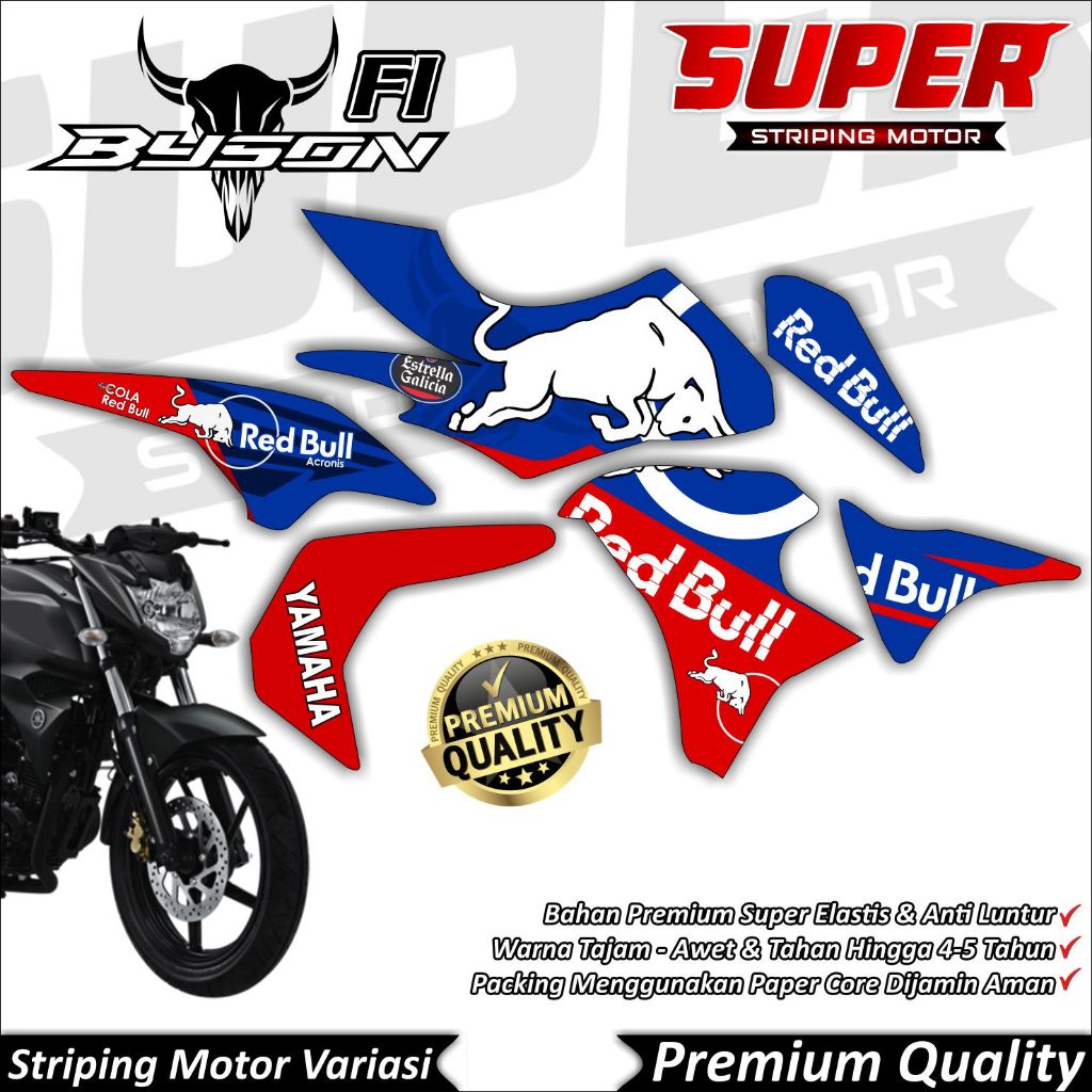 Stiker Byson FI New Anti Luntur keren Striping Byson Striping Byson FI NEW Striping Yamaha Byson FI 