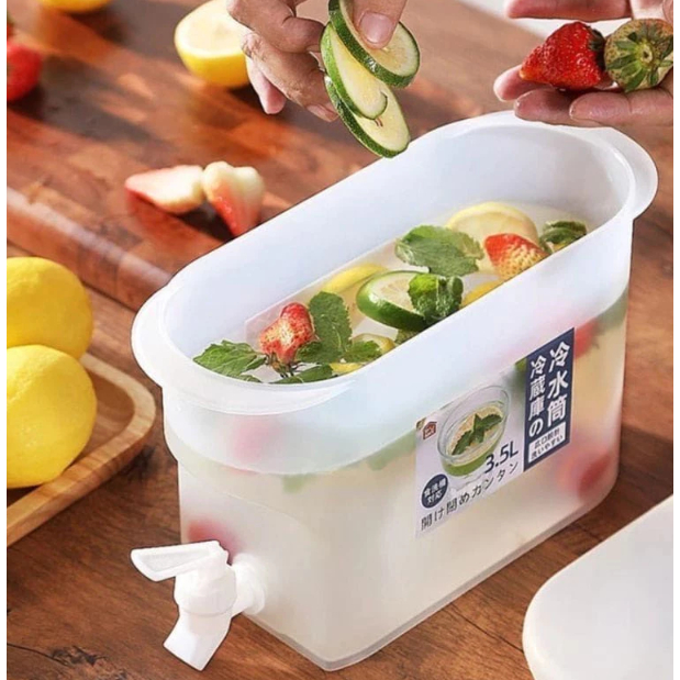 Dispenser Kulkas Tempat Penyimpanan Air Es 2L Dispenser Air Ketel Minuman Dingin