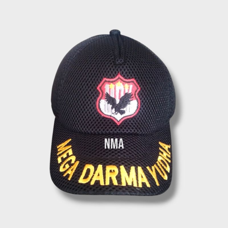 Topi Security Mdy | Topi Security Bahan Jala Tebal | Topi Mega Darma Yudha