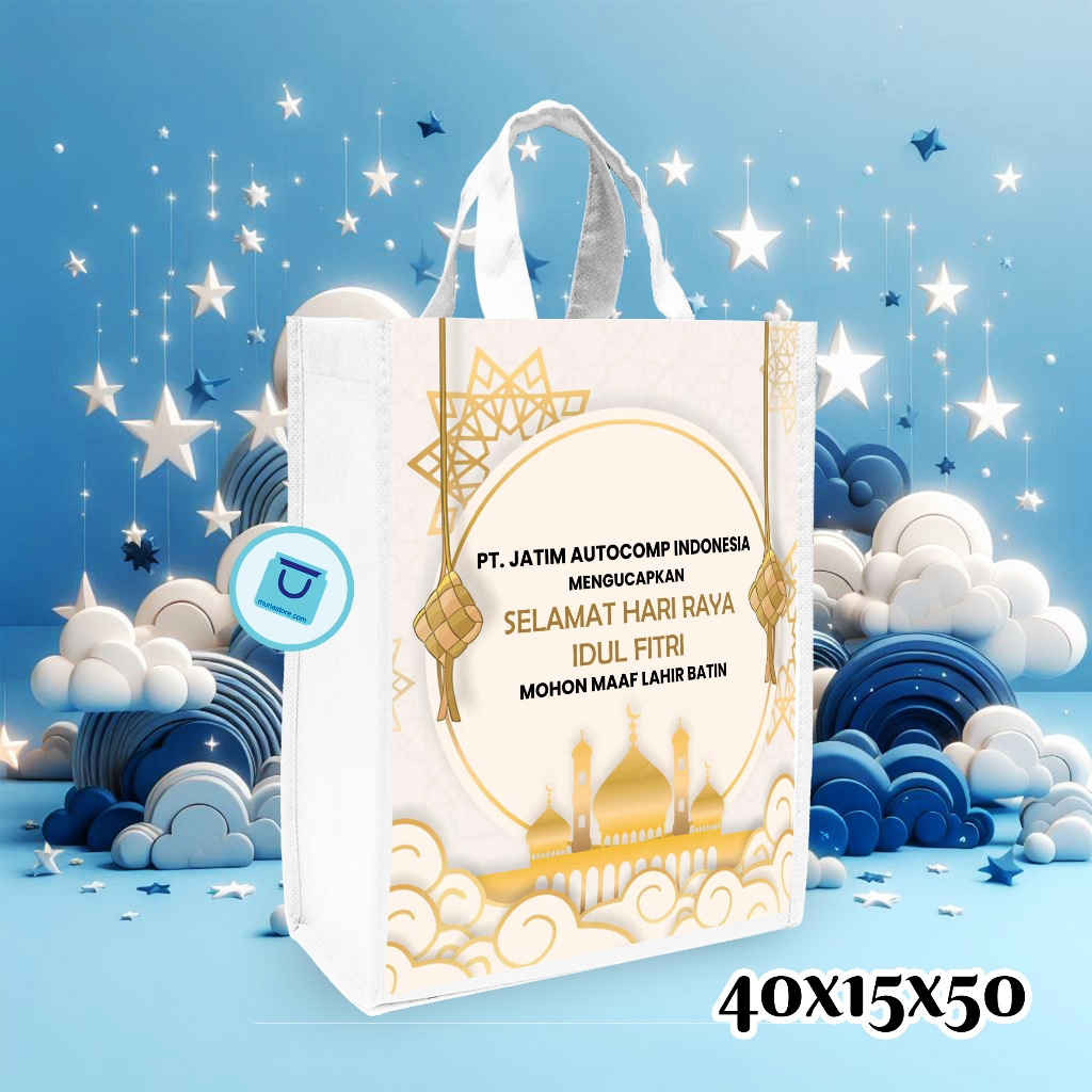 

TAS IDUL FITRI CUSTOM UK P40 L15 T50 TEBAL 75 GSM