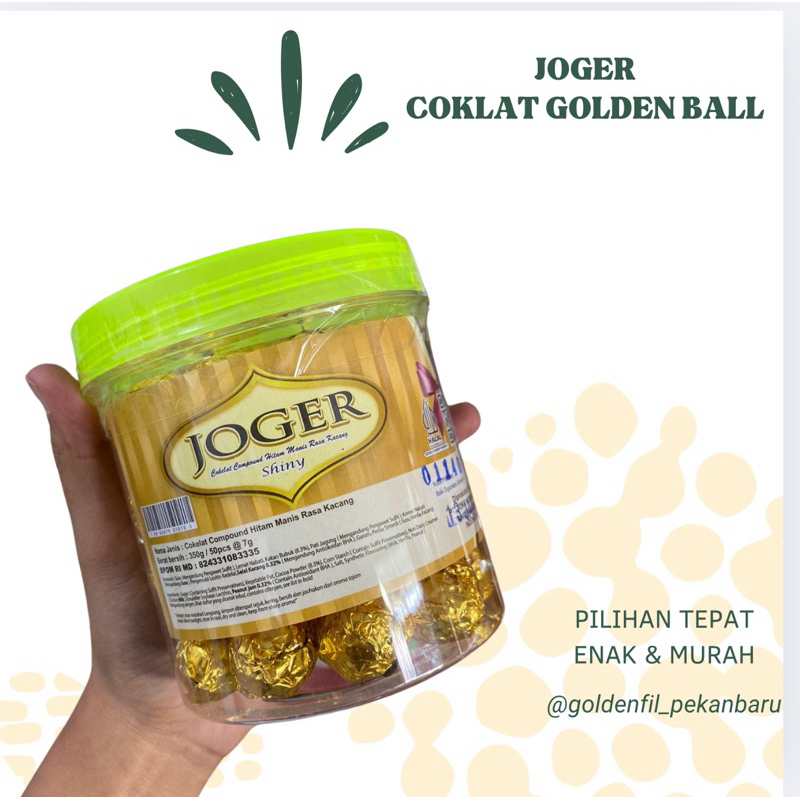 

Joget coklat golden ball isi 50
