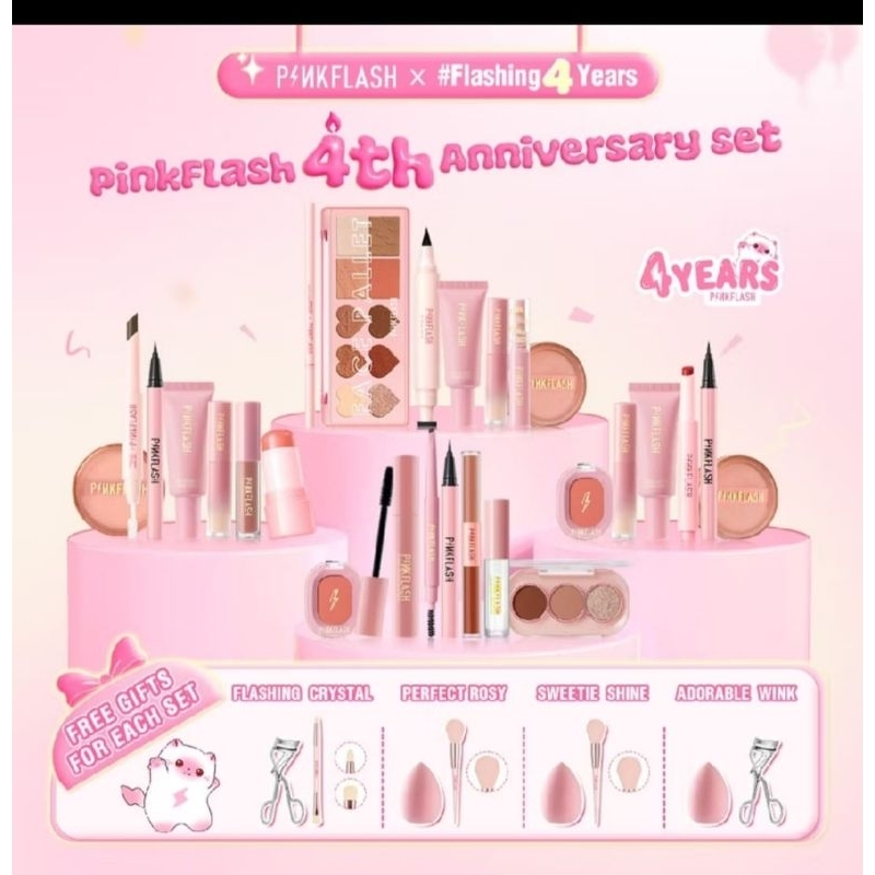 PinkFlash Set Anniversary Pink Flash #4 Years