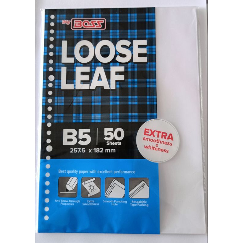 

Loose Leaf Polos Big Boss B5 - 50 Lembar