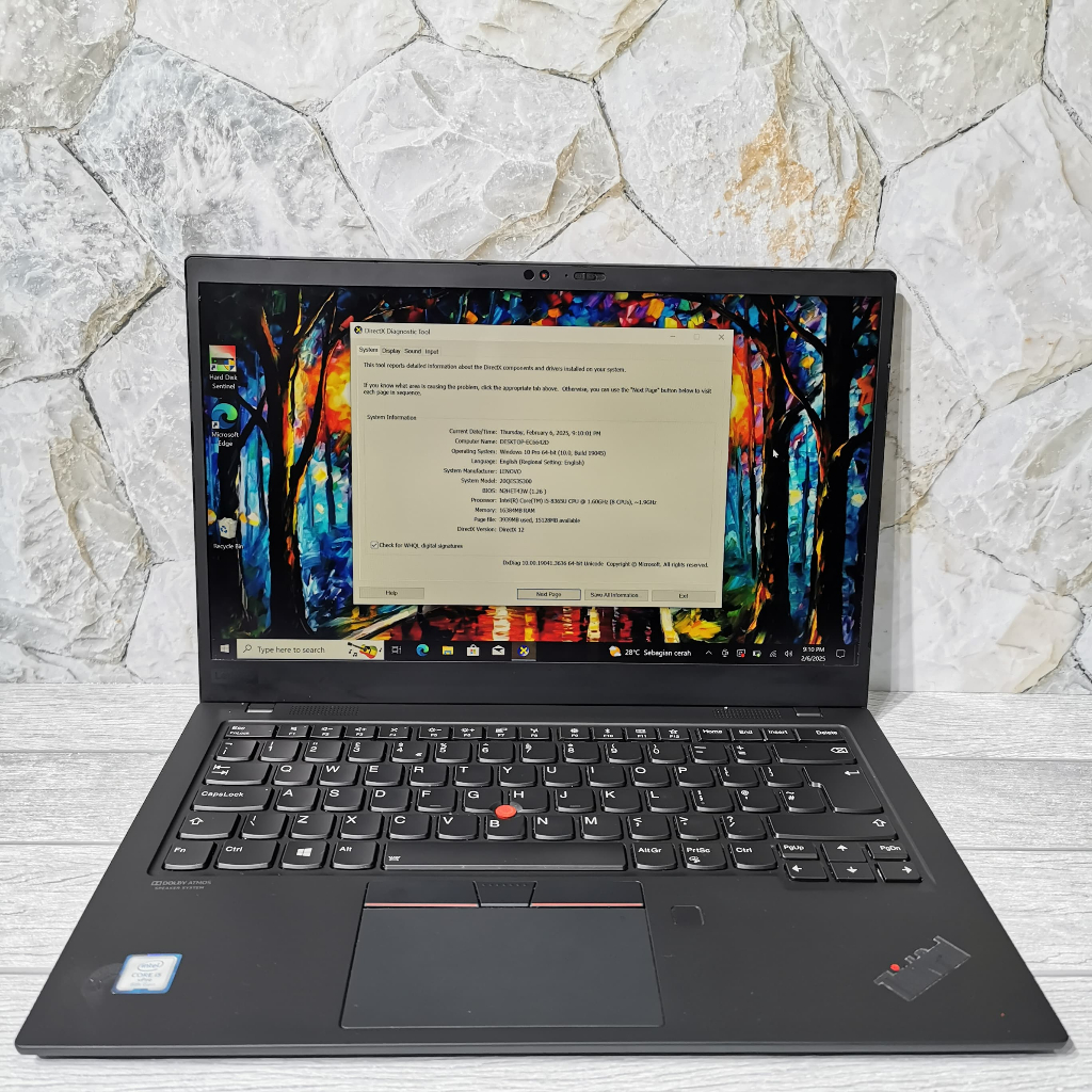 Lenovo Thinkpad X1 Carbon G9 G8 G7 Core i5 | i7 | RAM 16GB SSD 256GB | MURAH BERGARANSI