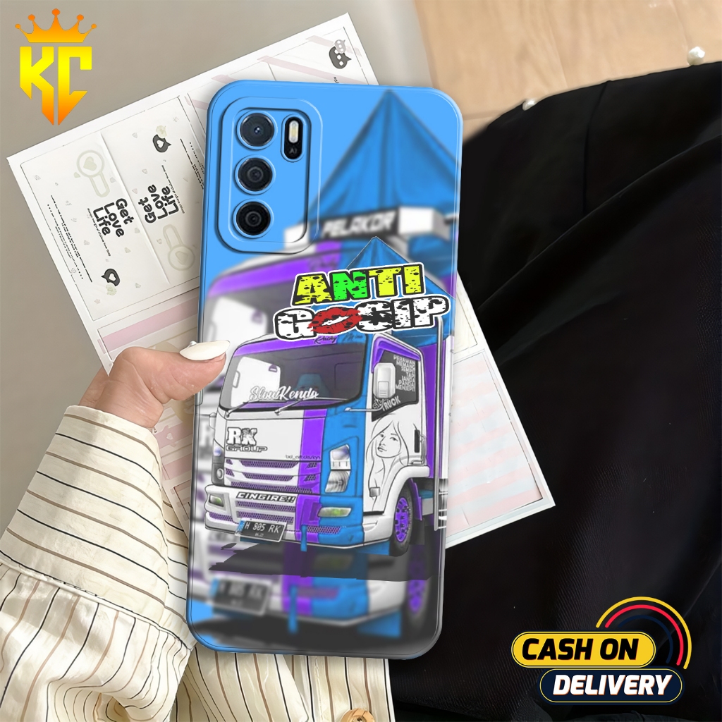 Case OPPO A16 - KUKCASE - Cassing Hp OPPO A16 - Fashion Case Truck - Case Mewah - Case Karakter - Ca