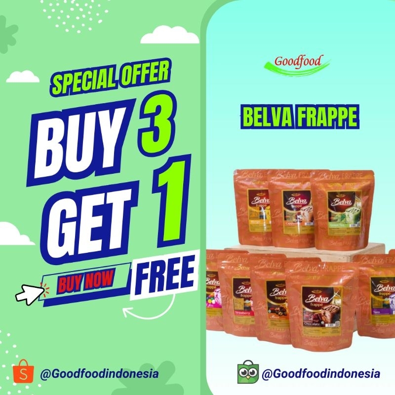 

Belva frappe Bubuk Minuman Premium All Varian Rasa 500gram