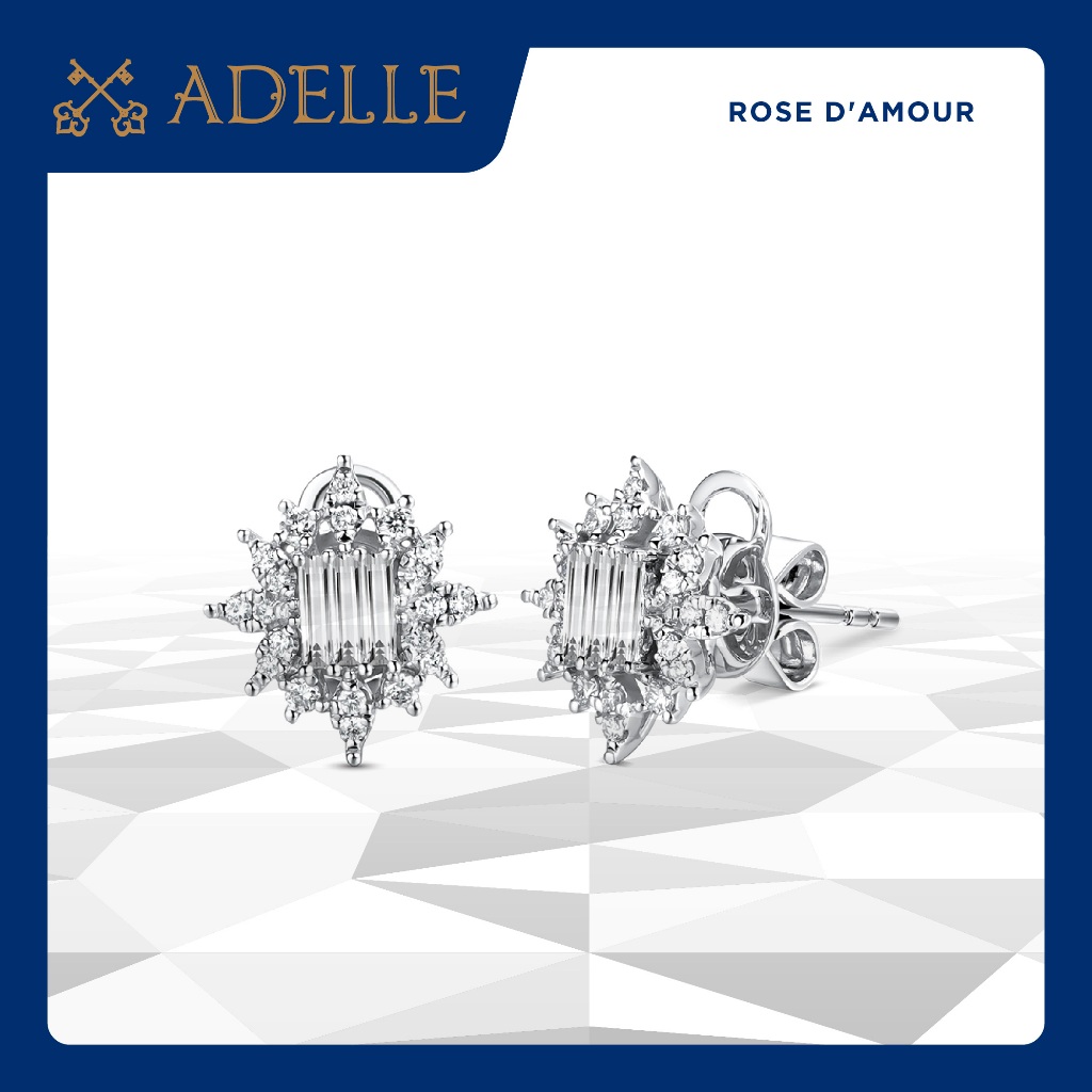 Adelle Jewellery - Livie Diamond Earrings - Anting Emas Berlian Wanita