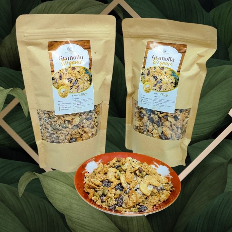 

Paket 2Pcs Granolla Organic Beli 2 Lebih Hemat Kaya Protein Dari Kacang-Kacangan Cocok Diet