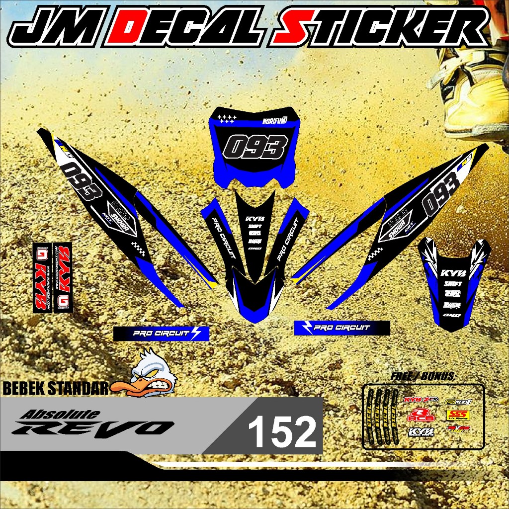 COD TERBARU DECAL STICKER RBT ABSOLUTE REVO VOL 152