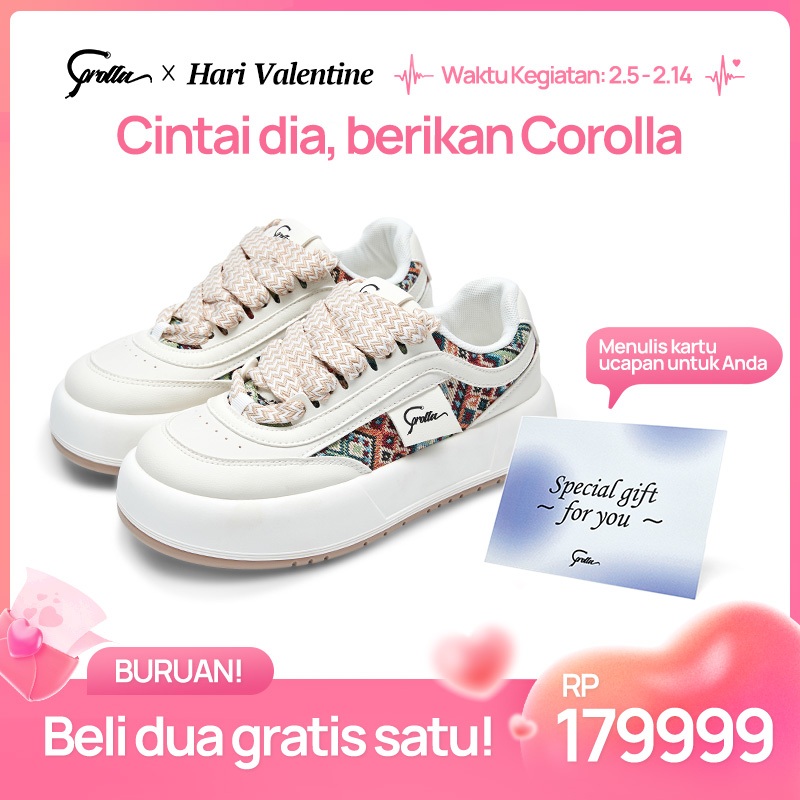 Big Promo Corolla Bohemia Sepatu Wanita Platform Tinggi Sepatu Terbaru Casual Fashion Cox3123306