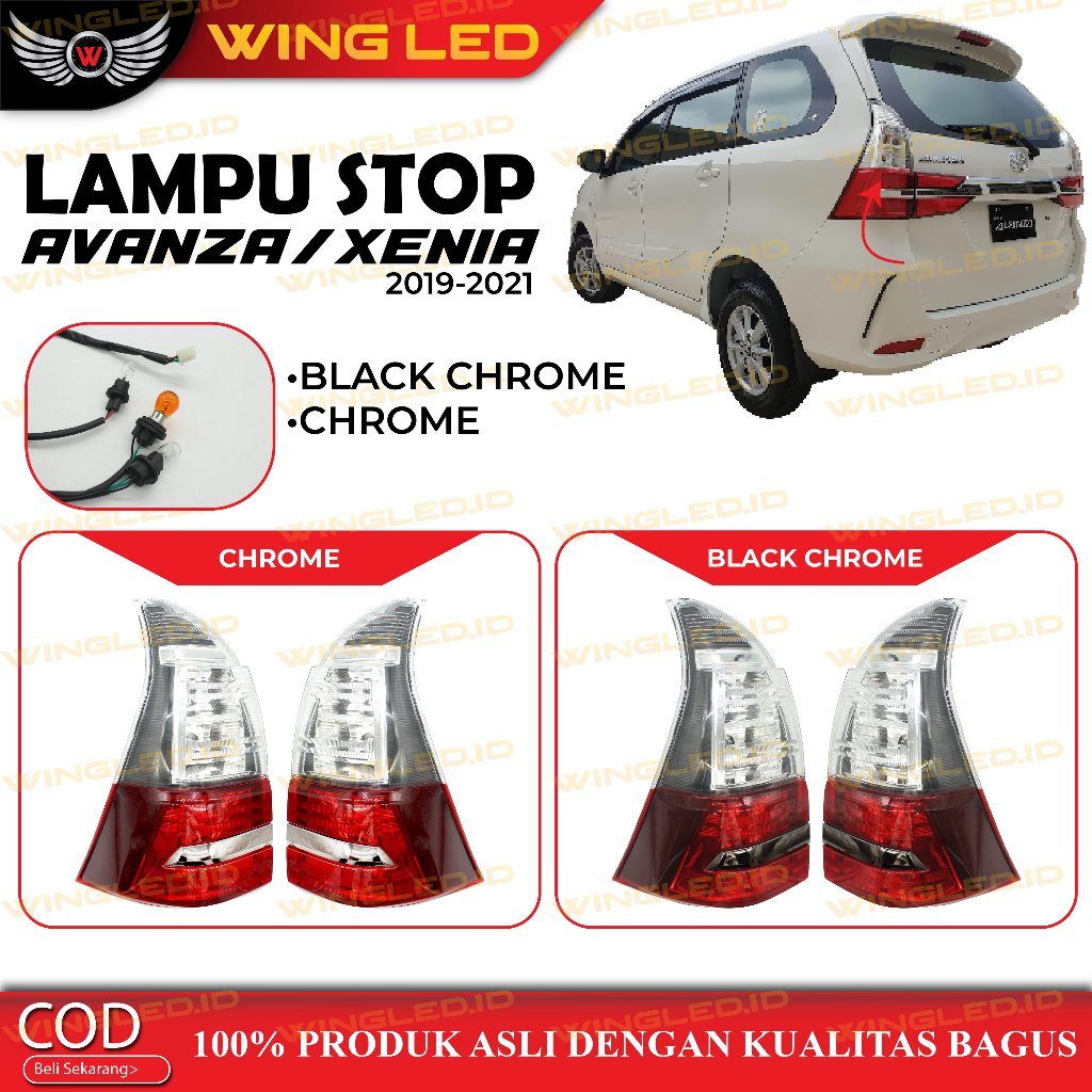LAMPU STOPLAMP AVANZA XENIA 2012-2021 MODEL ORI DENGAN LAMPU LED
