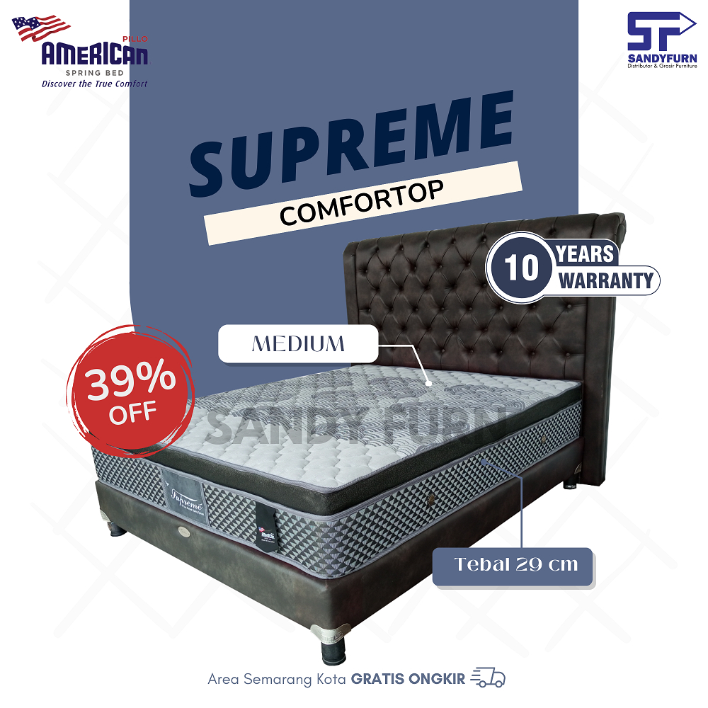 American Pillo Springbed Supreme Comfortop