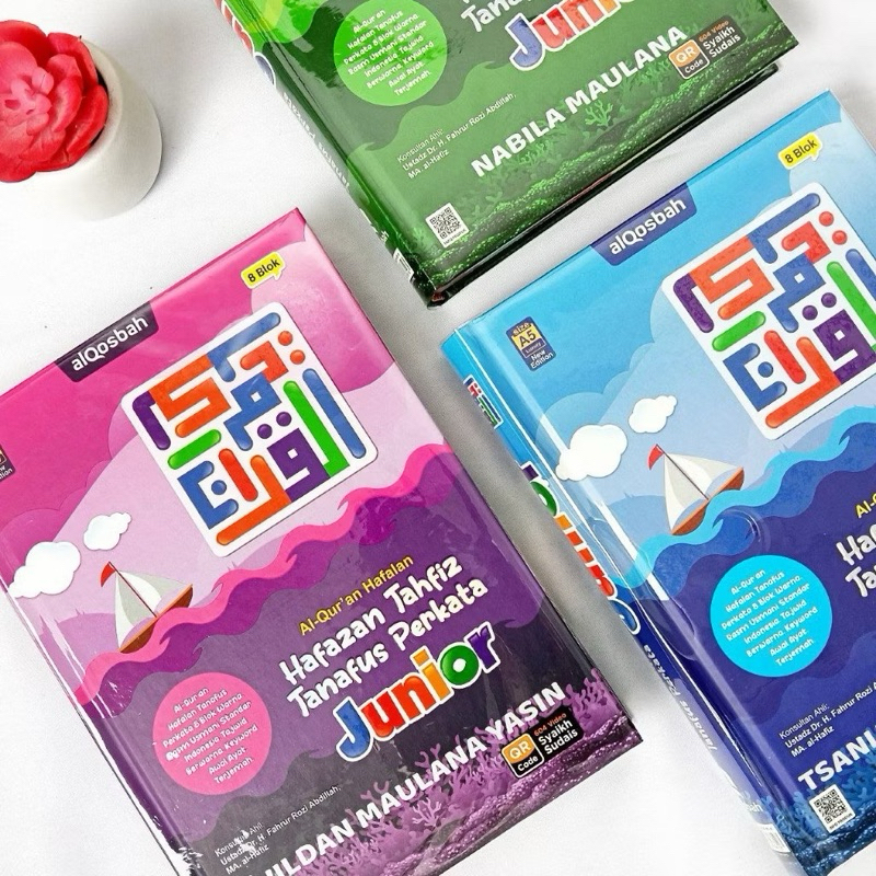 Al Qur'an Custom Nama  Hafazan Tahfiz Tanaffus Junior 8 blok Perkata - Extra Bonus Box Exclusive + D